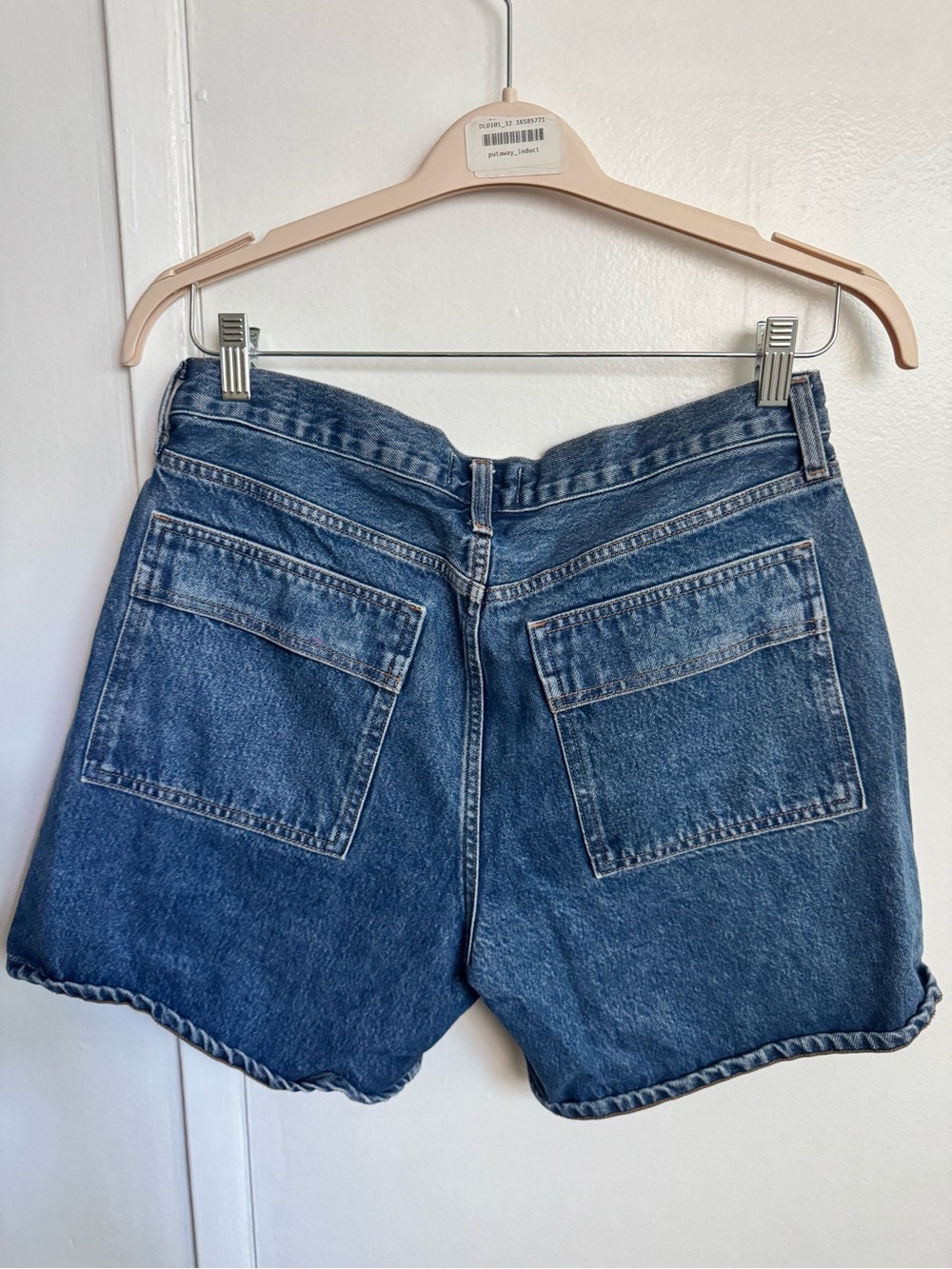 Agolde cooper denim utility shorts